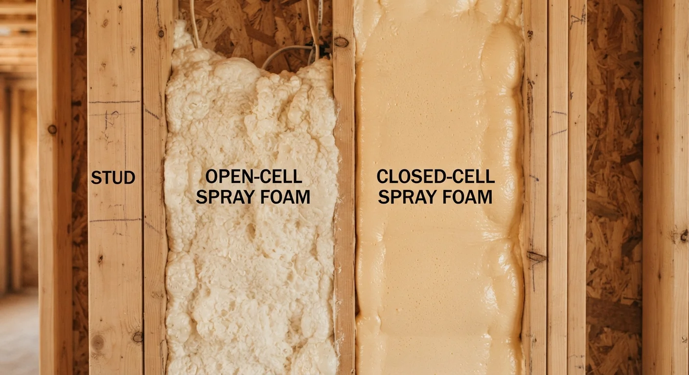 Open-Cell vs. Closed-Cell Spray Foam Insulation: A Practical Comparison